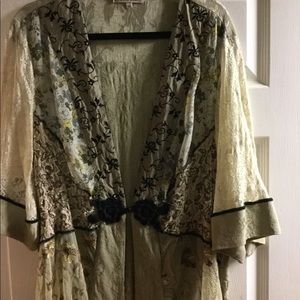 Detail on this kimono style cardigan is stunning.